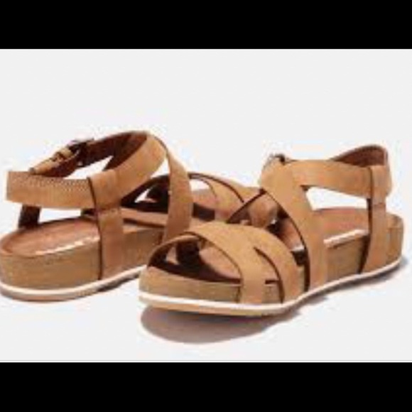 TIMBERLAND Sz 9.5 Malibu Waves Double Strap Leather  Sandals - Picture 2 of 15